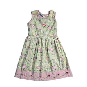 Blueberi Boulevard Pink Gingham Floral Dress Size 10 Years